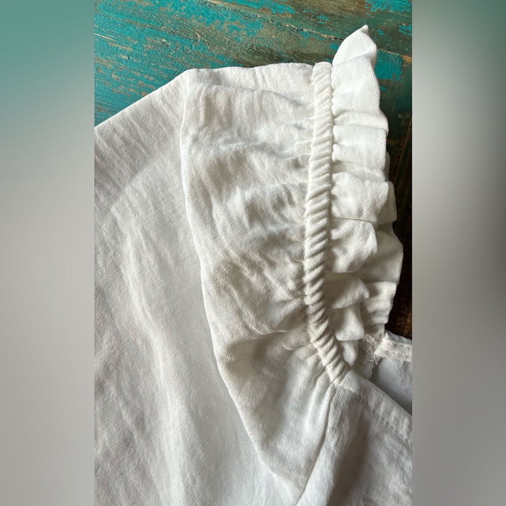 Altar'd State Cream Ruffle Sleeve Blouse - Picture 4 of 6